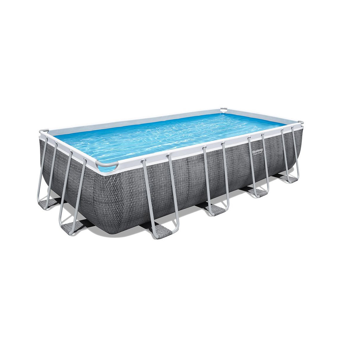 Piscina fuori terra Bestway 56996 cm. 488 x 244 x 122 effetto pietra NEW